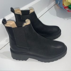 Steve Madden tyclone fur-lined booties